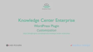 The best Knowledge base plugin for WordPress – Knowledge Center Enterprise – Customizations