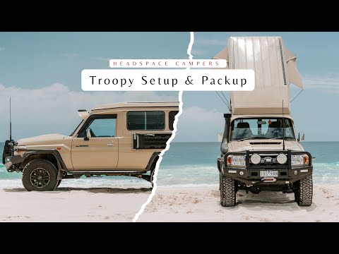 How to Set Up and Pack Up Your Headspace Campers LC78 Troop Carrier Roof Conversion