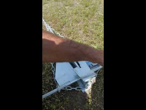 How to rig a Danforth anchor so you don't lose it