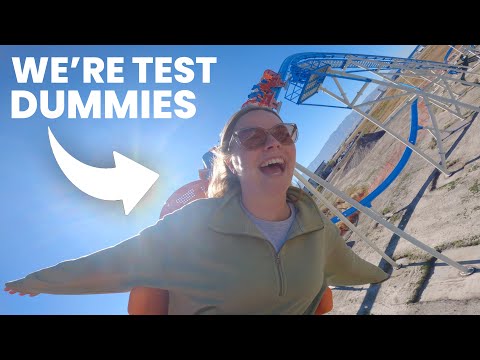 Trying Out a New Prototype Roller Coaster in Utah! S&S Worldwide's RailRyder!