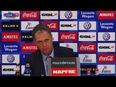 Rueda de prensa post partido Levante UD - Málaga CF