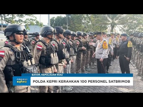 SATBRIMOB POLDA KEPRI BERANGKATKAN KOMPI BKO POLDA PAPUA SATGAS AMOLE 2
