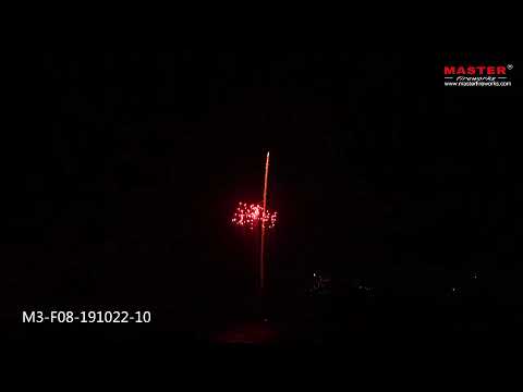 1.5"  Silver Strobe Tail With Red Mine Single shot cake fireworks with high quality