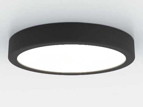 Eglo 900653 Aufbauleuchte FUEVA 5 Stahl schwarz LED 17W 3000K H:2.8cm Ø21cm