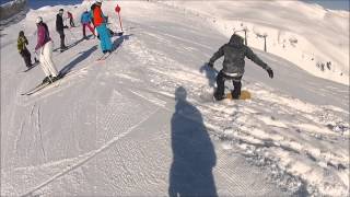preview picture of video 'GoPro l Powder-Snowboarding Kleinwalsertal'