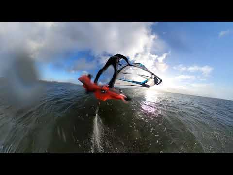 Windfoil slalom setup