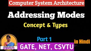 L-1.11 Addressing Modes |  Concept & Types of Addressing Modes | Part 1 | CSA  COA | Shanu Kuttan