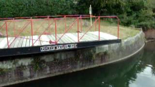 preview picture of video 'Poyntz Bridge opening - Chichester Canal - September 2009'