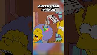 Homer has a talent for haircuts