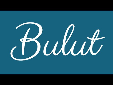 Learn how to Write the Name Bulut Signature Style in Cursive Writing