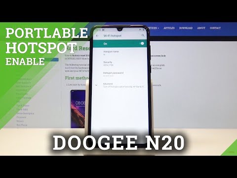 How to Set Portable Hotspot in DOOGEE N20 - Network Tethering / Mobile Router