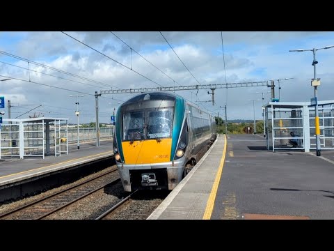 Irish Rail 22000 class Intercity Train 22138 zooms through Clongriffen Station Co, Dublin.