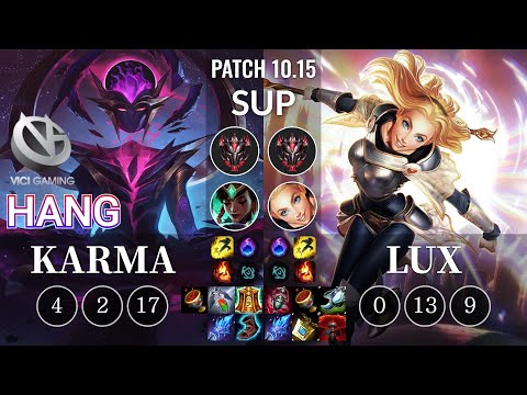 VG Hang Karma vs Lux Sup - KR Patch 10.15