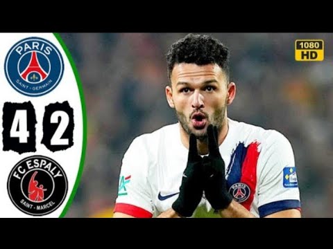 PSG  vs Espaly 4-2 Highlights & All Goals |coupe de France 2025