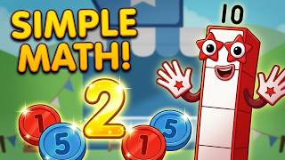 Numberblocks World | Learn with Number 10 | Counting Coins & Simple Math