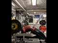 Bench Press 170kg 1 reps for 10 sets with close grip - legs up