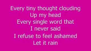 Let it rain - Jordin Sparks *Lyrics*