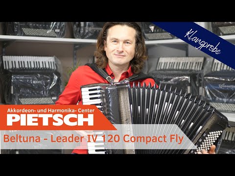 Akkordeon - Beltuna Leader IV 120 Compact Fly - Platinum Carved - Klangprobe