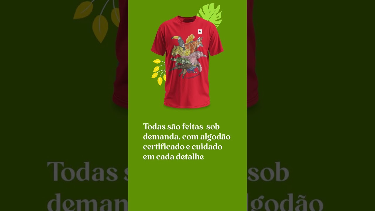 Conheça as camisetas do WWF-Brasil #WWFBrasil #Camisetas #UmaPenca