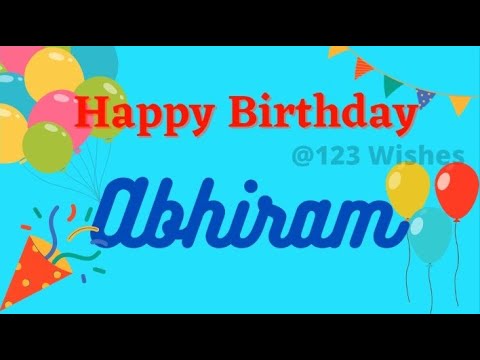 Happy Birthday Abhiram #birthday #party #song