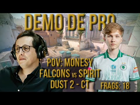 [PT] CS 2 -  zorlaK Analisa: PoV MONESY - FALCONS vs SPIRIT - DUST 2 (CT-SIDE) [Demo de Pro]