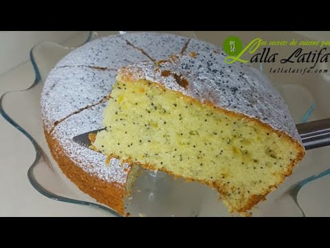 Cake au pavot au Thermomix/ cake au citron/كيك الخشخاش العائلي#cake#citron#pavot#كيك#ليمون#خشخاش