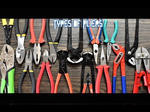 Types of pliers and their uses