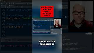 AI Coding: Use ChatR in RStudio (Step-by-Step) #shorts