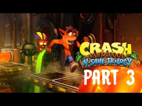 Crash Bandicoot N.Sane Trilogy Gameplay Walkthrough Part 3 - THE WUMPA ISLANDS (PS4)