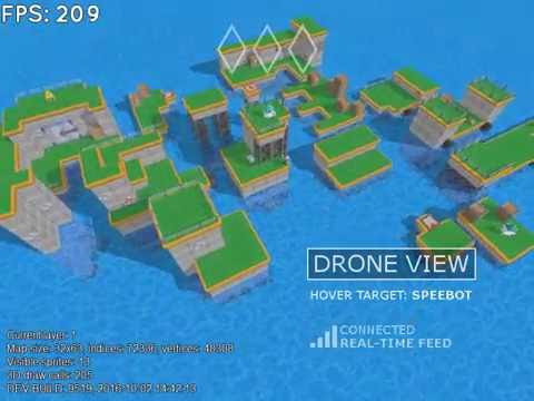 3D platformer development #17 - Drone view