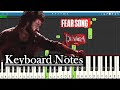 Fear Song Keyboard Notes Anirudh NTR Koratala Siva Devara
