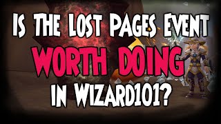 Is The Lost Pages Event Worth Doing In Wizard101