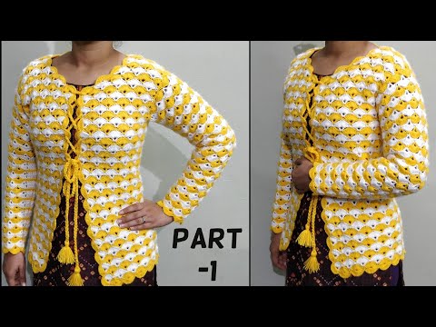 ladies sweater crosia design