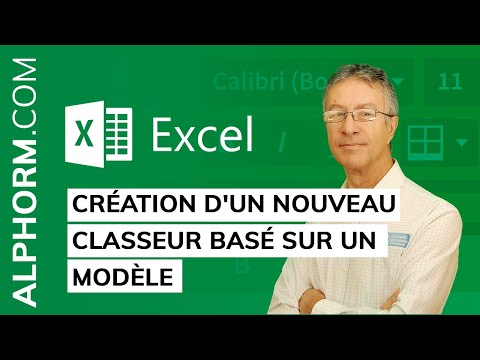 Création d un nouveau classeur basé sur un modèle sous Excel 2019
