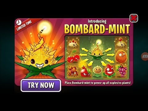 Plants Vs Zombies 2 New Mint Bombard Mint