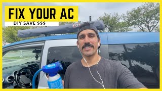 How to recharge the air conditioning in your Honda Element (easy diy & save $$$)