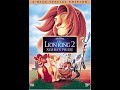 Opening To The Lion King 2 Simba S Pride Special Edition DVD 2004 Both Discs