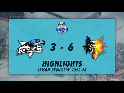 Rapaces de Gap 3-6 Brûleurs de Loups de Grenoble - Highlights - Synerglace Ligue Magnus 2023/24
