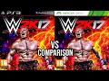 WWE 2K17 PS3 Vs Xbox 360