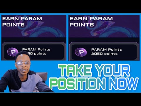 Don't be left out in the $PARAM project so quickly take your position