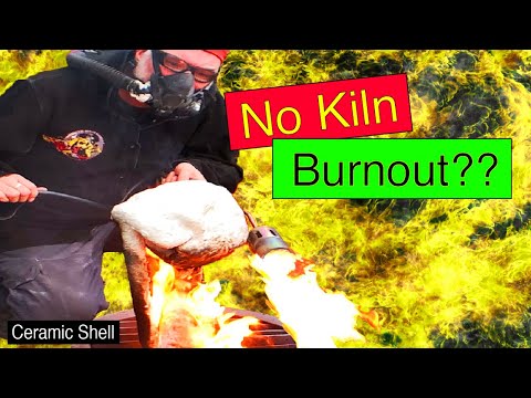 Lost Wax casting: How to burnout ceramic shell, (option 2) with No Kiln!