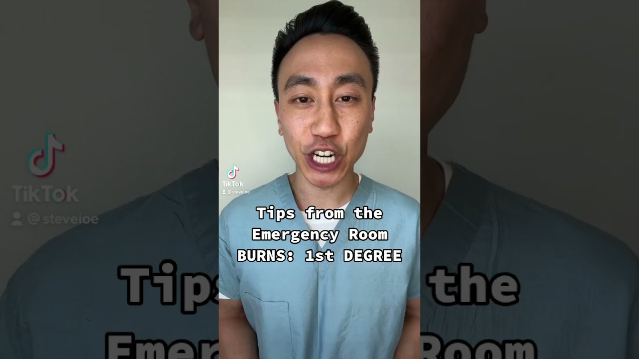 Tips from the ER: Burns: 1st Degree #shorts MuFKR.com