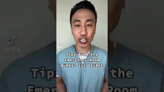 Tips from the ER: Burns: 1st Degree #shorts MuFKR.com