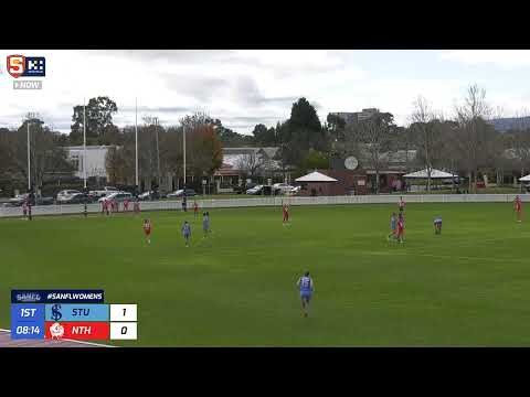 Round 14 SANFLW Macca's Moment - Sturt captain Kate Harris kicks a goal in her final SANFLW game