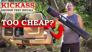 KICKASS Shower Tent Awning Install and REVIEW