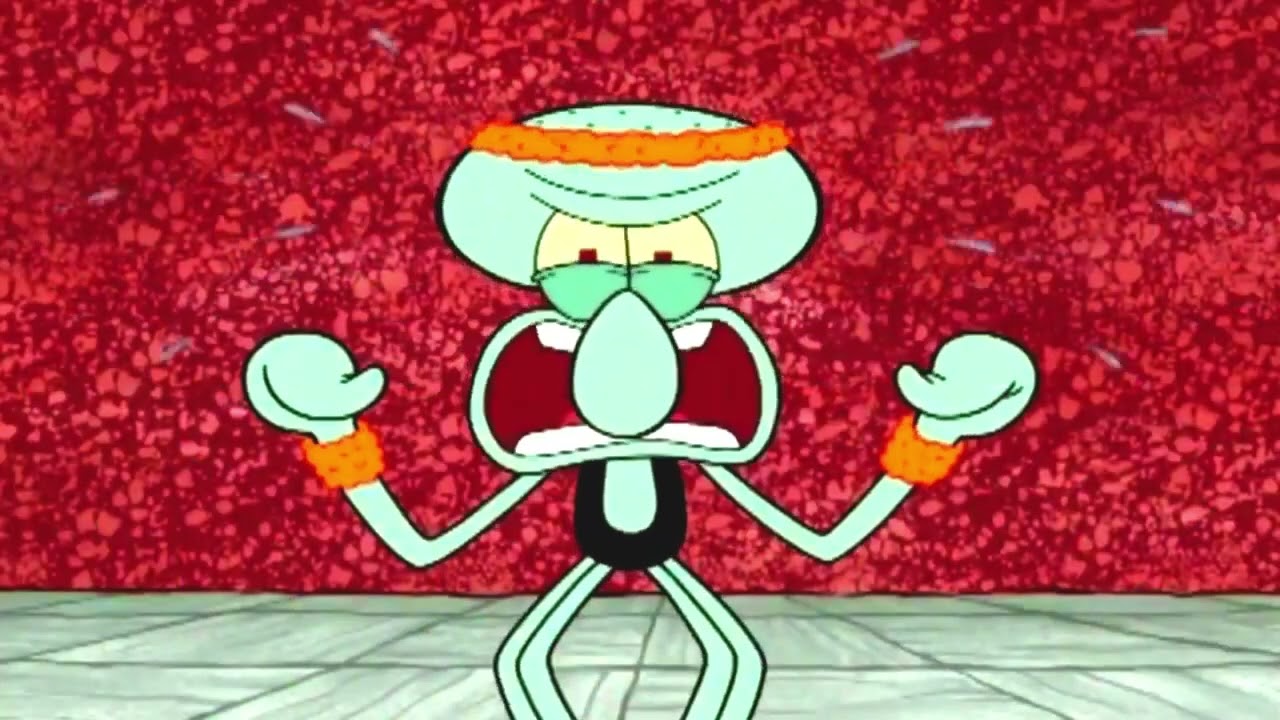 Squidward - ENOUGH! (Blue Screen)