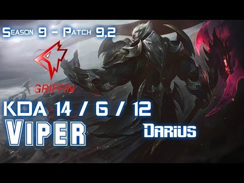 GRF Viper DARIUS vs YASUO ADC - Patch 9.2 KR Ranked
