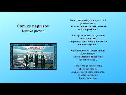 JUNIOR 1, Čom ty neprišov, Ukrajinská ľudová, VIDEOROHAĽ Bardejov
