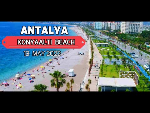 Antalya Konyaaltı Beach Walking tour 13 May 2022  #antalya#turkey#konyaalti#beach#sea#walkingtour