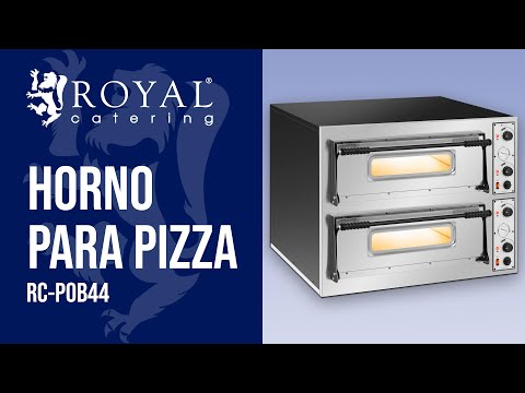 vídeo - Ocasión Horno para pizza - 2 compartimentos - 8 x Ø 32 cm